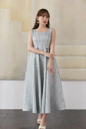 Herlipto Classic Floral Jacquard Dress M