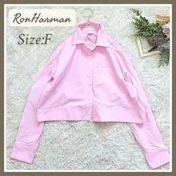 RonHerman 론 헤르만 크롭 셔츠 빅 실루엣 핑크 S