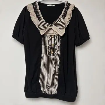 axes femme 빅 리본 반팔 티셔츠 모리걸 00s M