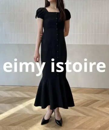 거의 미사용 eimy istoire 반팔 원피스 S 블랙 여성용