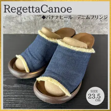 S369 Regetta 카누 통굽 데님 샌들 바나나힐 23.5 상당