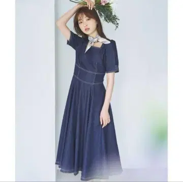 [ WILLSELECTION ] 카미니시 아카리 콜라보 데님 원피스