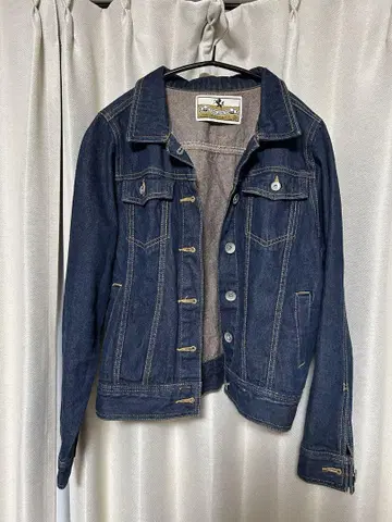 AS KNOW AS DE BASE 다크 블루 데님 자켓