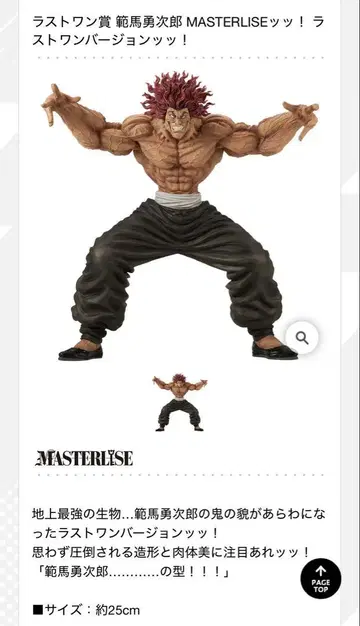 한마 유지로 MASTERLISE 피규어 약 25cm