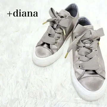 새상품급 + 다이애나 새틴 발카나이즈 스니커즈 23cm