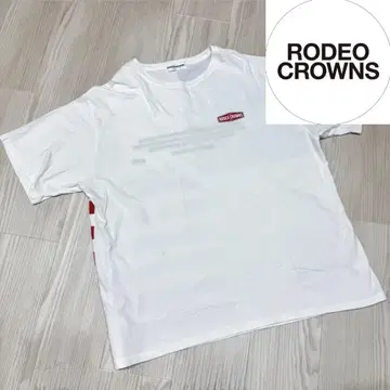RODEO CROWNS 미국 국기 디자인 티셔츠 L