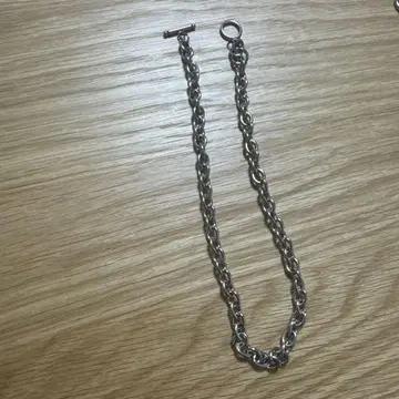 실버 체인 목걸이
