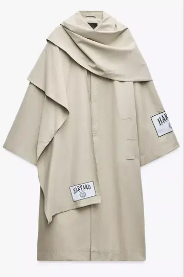 ZARA 트렌치코트 하버드 대학교 로고 XS-S사에코 씨 착용