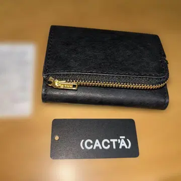 CACTA 블랙 3단 폴더형 지갑