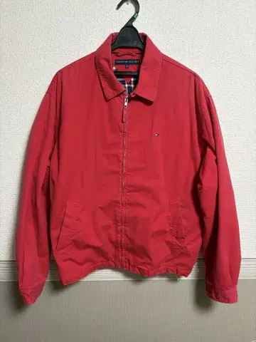 TOMMY HILFIGER 레드 자켓 M 사이즈