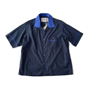 Casely Hayford 케이슬리 헤이포드 반팔 오픈 카라 셔츠 L