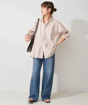 Spick and Span 코튼 브로드 셔츠