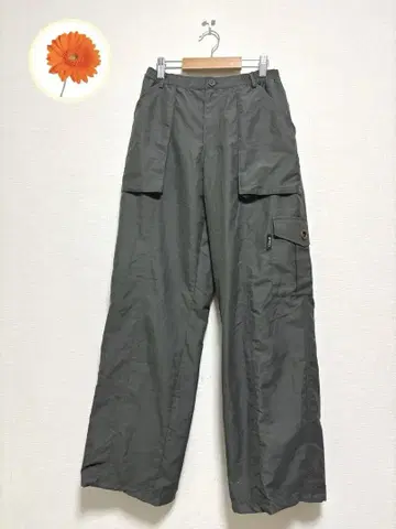 M Chacott Chacott 이지 팬츠 카고 팬츠 카키 밴딩