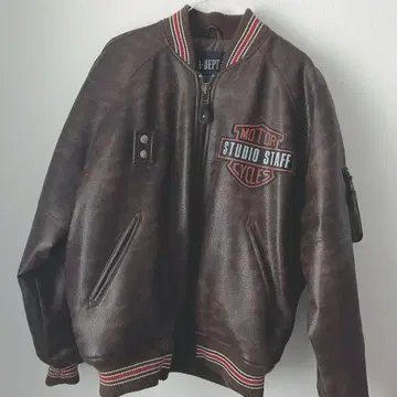 A-DEPT 남성용 가죽 자켓 flying shark