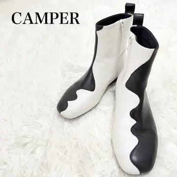 새상품급 CAMPER 캠퍼 TWINS 트윈즈 바이컬러 부츠 23 개성적