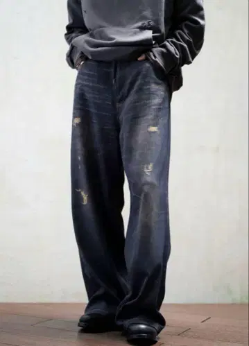 MB ULTIMATE FABRIC 와이드 데님 팬츠