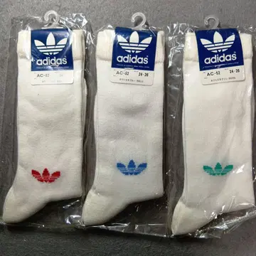 데상트 adidas AC-52 삭스 24-26 화이트 3색 세트