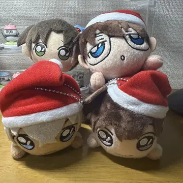 산타 모자 봉제 인형 3체 세트 카즈하