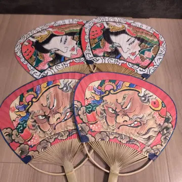 네푸타 부채 2종 4장 세트 세이류인 류센