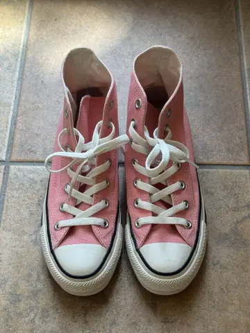 converse 하이컷 스니커즈 핑크 23cm