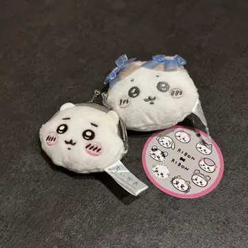 치이카와 (먼작귀) 하치와레 미니 가마구치 리본 2개 세트