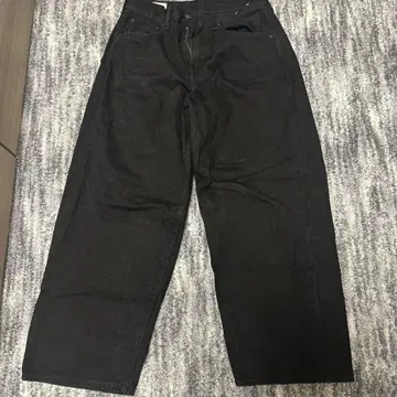 GAP 블랙 와이드 레그 데님 30/30