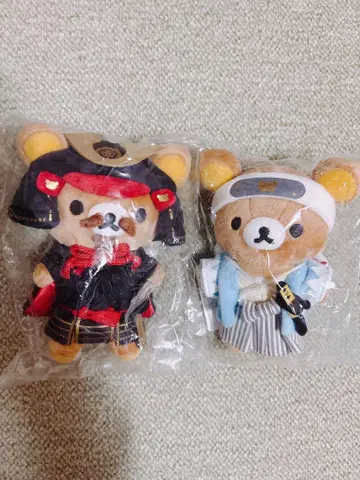 리락쿠마 오다 노부나가와 신센구미 매달기 봉제 인형