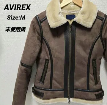 시착만 한 상품 AVIREX 페이크 무스탕 자켓 플라이트 자켓 M