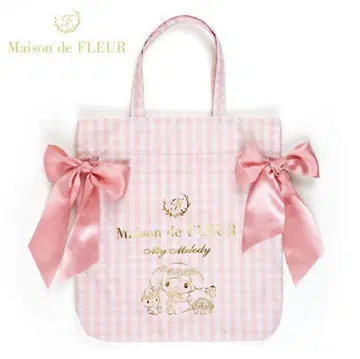 [완판 레어] 마이멜로디 Maison de FLEUR 리본 토트백