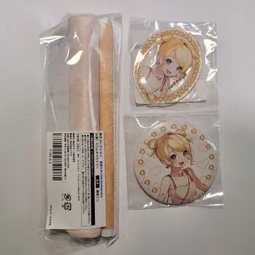 라쿠텐 컬렉션 카가미네 린 캔뱃지 키링 태피스트리