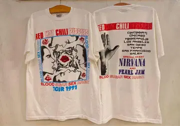 Red Hot Chili Peppers 셔츠 1991년 투어