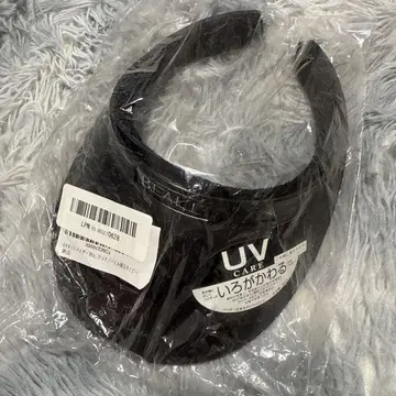 미사용 새상품 UV 컷 선바이저 BEA-블랙 선바이저 UV 케어