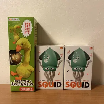 SQUID 춤추는 오징어+목이 긴 오리 흉내 피카 기믹