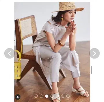 택 포함 새상품 린넨 블렌드 스틱 팬츠