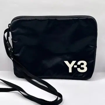 새상품급 Y-3 사코슈 로고 파우치 블랙 나일론