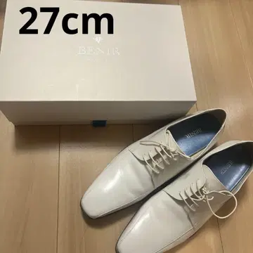 BENIR 결혼식 신발 신랑 화이트 27cm
