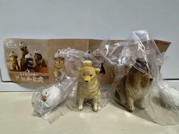 [ 가챠가챠 ] 아카네의 나무 조각 오리와 개 2개 세트