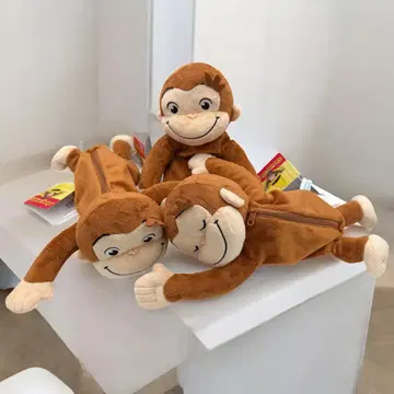 [ 오사루의 조지 ] 플래티넘 잡화 봉제 인형 파우치 전3종 세트