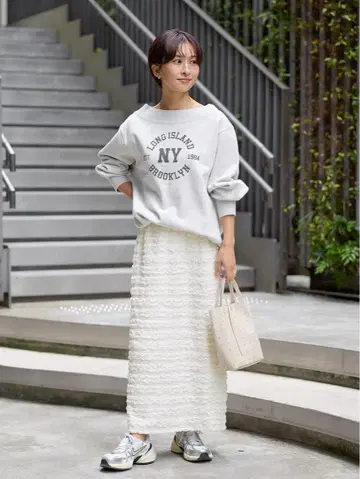 JOURNAL STANDARD relume 셔링 자카드 스커트