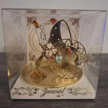 Disney 미녀와 야수 르미에르 귀걸이 주얼리 트레이 세트