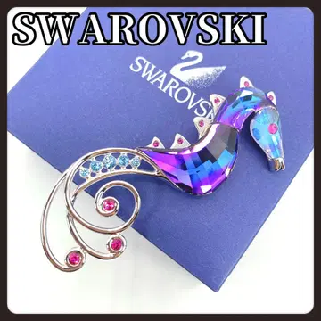 SWAROVSKI 스와로브스키 해마 브로치 크리스탈