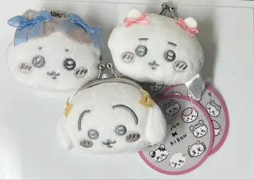 치이카와 (먼작귀) 미니 가마구치 리본 토끼 하치와레 치이카와
