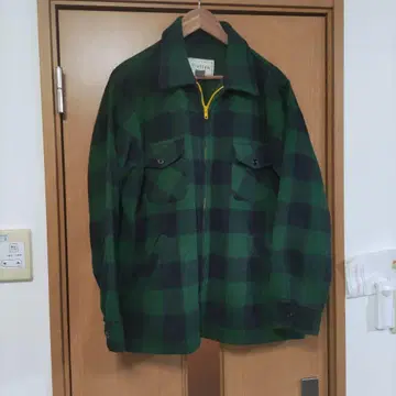 멜톤 울 체크 자켓 Made in USA 미국제