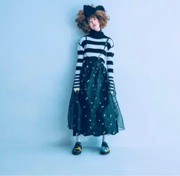 새상품급 frankygrow 스커트 원피스 POP 로고 XL