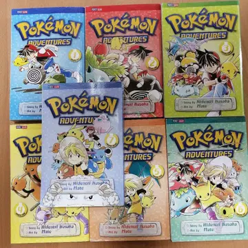 pokemon adventures 1~7 영어
