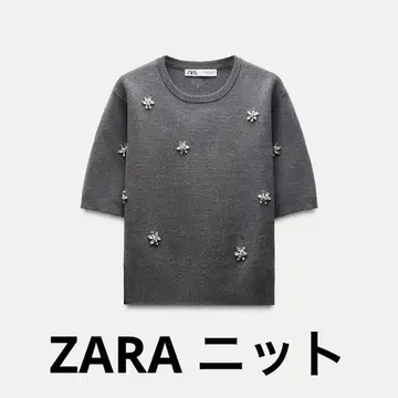 ZARA 라임스톤 니트 S 사이즈 상의