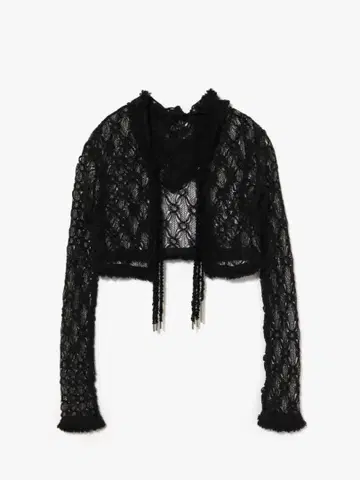 Theredthread S lacy hoodie flower