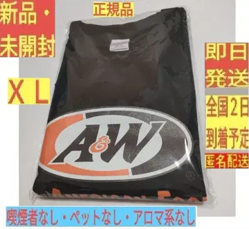 [새상품 미개봉] XL 블랙 T셔츠 로고 정품 정품 A&W 블랙 2