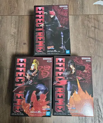 [세트] EFFECTREME 아카츠키 데이다라 사소리 NARUTO 피규어