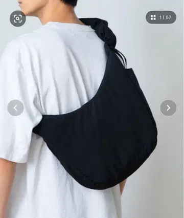 나일론 개더 미니 숄더백